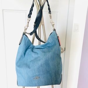 Coach denim bag